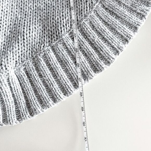 Michael Kors Women's Toggle Closure Dolman Sleeve Turtleneck Poncho Gray Small - Picture 7 of 7